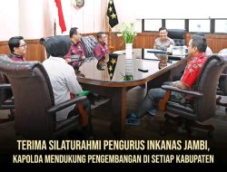 Kapolda Jambi Irjen Pol. Rusdi Hartono terima silaturahmi Pengurus Daerah Inkanas Jambi