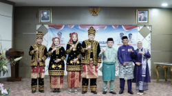 Gubernur Jambi, Dr. H. Al Haris, S.Sos, MH menghadiri Serah Terima Jabatan (Sertijab) Bupati dan Wakil Bupati Merangin periode 2025–2030, di Aula kantor Bupati Merangin